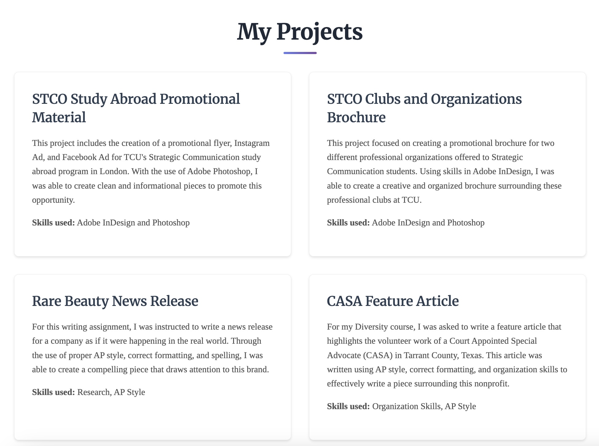 Thompson Original Portfolio